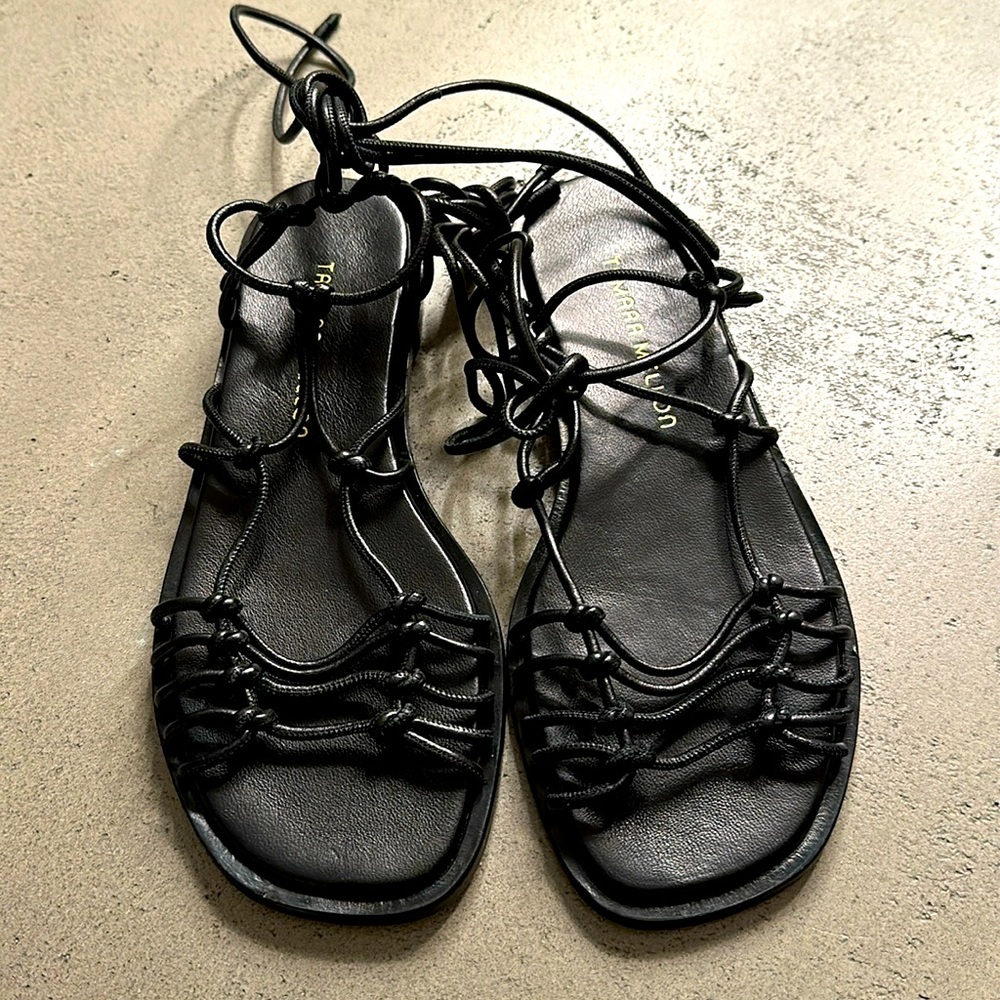 Tamara Mellon Black Gladiator Sandels